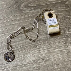 NWT Anthropologie Silver Necklace